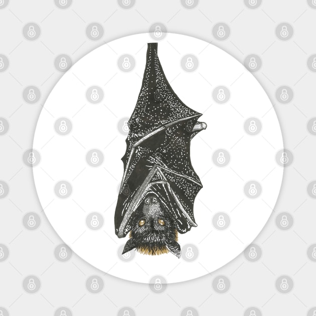 Fruit Bat Magnet by Créa'RiBo